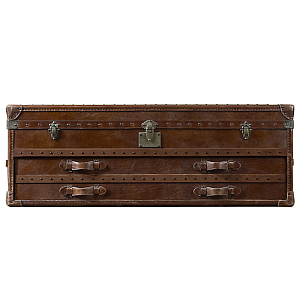 Restoration Hardware Mayfair Steamer Trunk Low Chest