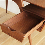 Письменный стол прямоугольный с 2-мя ящиками и полкой Idenontal варинант исполнения - 3 | Loft Concept в Санкт-петербурге