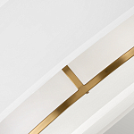 Потолочный светильник с двухслойным белым текстильным абажуром Hinkley варинант исполнения - 5 | Loft Concept в Санкт-петербурге