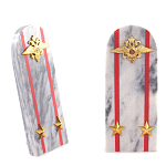 Сувенир Погон МВД из натурального камня мрамор Souvenir Epaulets варинант исполнения - 6 | Loft Concept в Санкт-петербурге