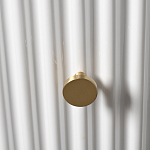 Тумбочка белая круглая с мраморной столешницей Thoroughbass варинант исполнения - 2 | Loft Concept в Санкт-петербурге