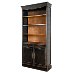 Стеллаж книжный с 4-мя полками и 2-мя ящиками с состаренным эффектом Vintage варинант исполнения - 1 | Loft Concept в Санкт-петербурге