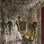 Обои ручная роспись Medici Standard colourway on white Williamsburg варинант исполнения - 1 | Loft Concept в Санкт-петербурге