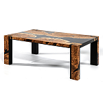 Кофейный Стол River in Autumn Elm Resin Coffee Table варинант исполнения - 4 | Loft Concept в Санкт-петербурге