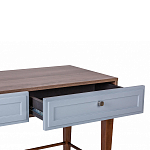 Стол письменный из массива бука с 2-мя ящиками серый Wenge Light варинант исполнения - 4 | Loft Concept в Санкт-петербурге