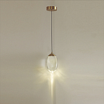 Подвесной светильник с плафоном в форме капли Crystal Transparent Drop варинант исполнения - 4 | Loft Concept в Санкт-петербурге