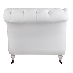 Кушетка белая с мягкой обивкой из велюра Michael Couch варинант исполнения - 3 | Loft Concept в Санкт-петербурге