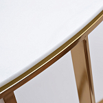 Консоль приставная полукруглая на основании золотого цвета Interior Accent варинант исполнения - 2 | Loft Concept в Санкт-петербурге