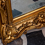 Зеркало настенное золотое с резным орнаментом Classic Ornament Mirror варинант исполнения - 3 | Loft Concept в Санкт-петербурге
