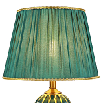 Настольная лампа с абажуром Celestina Green  Gold Lampshade Table Lamp варинант исполнения - 3 | Loft Concept в Санкт-петербурге