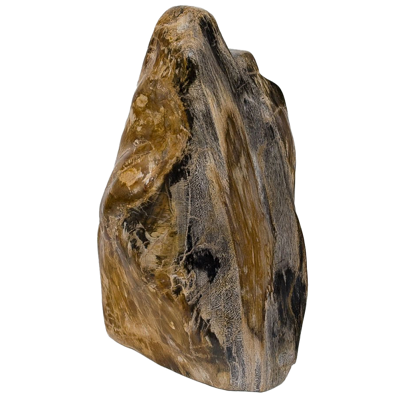 Аксессуар для интерьера из окаменелого дерева Little Rock Petrified Wood Statuette Коричневый в Санкт-петербурге | Loft Concept 