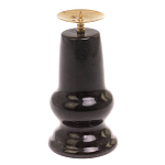 Подсвечник из натурального камня змеевик чёрного цвета Stone Candlestick варинант исполнения - 2 | Loft Concept в Санкт-петербурге