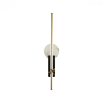 Бра с круглым плафоном из алебастра и бронзовой декоративной стрекозой 65 Alaris  варинант исполнения - 1 | Loft Concept в Санкт-петербурге