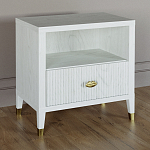 Прикроватная тумбочка с полкой Elsa Dreams White варинант исполнения - 1 | Loft Concept в Санкт-петербурге