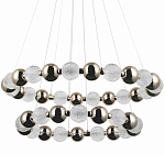 Светодиодная двухъярусная кольцевая люстра Crystal Globule Chandelier Gold варинант исполнения - 1 | Loft Concept в Санкт-петербурге