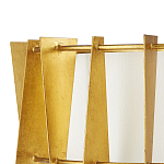 Потолочный светильник круглый с каркасом в форме треугольников и тканевым абажуром Brutal Light варинант исполнения - 2 | Loft Concept в Санкт-петербурге