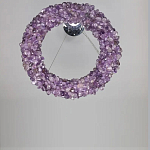 Люстра кргулая из фиолетового хрустального камня Purple Diamond варинант исполнения - 1 | Loft Concept в Санкт-петербурге