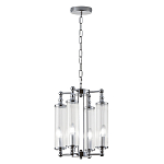 Люстра 4-мя прозрачными цилиндрическими плафонами Jeanette варинант исполнения - 3 | Loft Concept в Санкт-петербурге