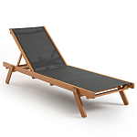 Шезлонг из текстиля и эвкалипта Power of Nature варинант исполнения - 1 | Loft Concept в Санкт-петербурге