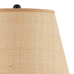 Настольная лампа темно-коричневая с тканевым абажуром в форме конуса Сhieftain варинант исполнения - 2 | Loft Concept в Санкт-петербурге