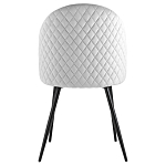 Мягкий стул в сером велюре Miruna Chair варинант исполнения - 3 | Loft Concept в Санкт-петербурге