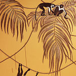 Обои с вышивкой ручной работы Étienne Original colourway on wool sateen варинант исполнения - 1 | Loft Concept в Санкт-петербурге