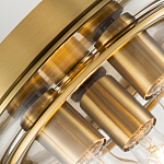 Потолочный светильник для ванных комнат с круглым стеклянным плафоном и тремя лампами Quoizel варинант исполнения - 4 | Loft Concept в Санкт-петербурге