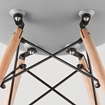 Пластиковый стул на ножках из массива бука Eames Mint варинант исполнения - 8 | Loft Concept в Санкт-петербурге