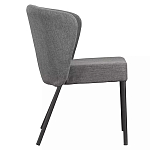 Стул серый с широкой закругленной спинкой Chair Gray Attractive варинант исполнения - 2 | Loft Concept в Санкт-петербурге