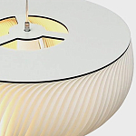 Подвесной светильник с белыми изящными декоративными лепестками Volumetric Petal Lamp варинант исполнения - 9 | Loft Concept в Санкт-петербурге