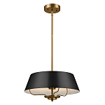 Подвесной светильник с конусовидным металлическим абажуром черного цвета Kichler варинант исполнения - 2 | Loft Concept в Санкт-петербурге