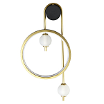 Бра с круглой рамкой и стеклянными белыми шарами B.LUX C Ball варинант исполнения - 1 | Loft Concept в Санкт-петербурге