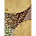 Столик приставной с цветочной резной фактурой Madagascar варинант исполнения - 2 | Loft Concept в Санкт-петербурге