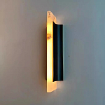 Бра вертикальное с мраморными рассеивателями на черном корпусе Gutter варинант исполнения - 2 | Loft Concept в Санкт-петербурге