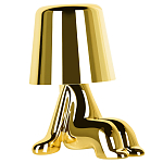 Настольная лампа фигурная цвета золото с гладким абажуром Высота 16 см Sophia варинант исполнения - 2 | Loft Concept в Санкт-петербурге