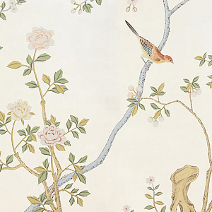 Обои ручная роспись Badminton 12 Carat White Gold