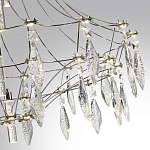 Люстра подвесная из металла с хрустальными прозрачными подвесками Quasar 81 варинант исполнения - 13 | Loft Concept в Санкт-петербурге