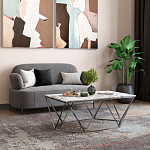 Диван в велюровой обивке серого цвета COLOR BLOCK варинант исполнения - 9 | Loft Concept в Санкт-петербурге