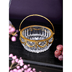 Корзиночка из прозрачного стекла с бронзовой ручкой Eden Garden варинант исполнения - 3 | Loft Concept в Санкт-петербурге