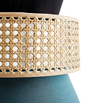 Бра с плетеным декором из ротанга Bonnie Wicker Blue Wall Lamp варинант исполнения - 3 | Loft Concept в Санкт-петербурге