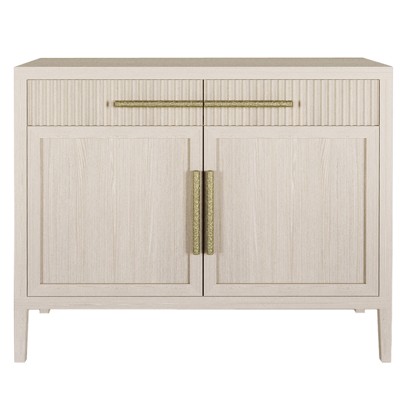 Буфет Primo с двумя ящиками и двумя фасадами Светлый дуб Древесина Золотой в Санкт-петербурге | Loft Concept 