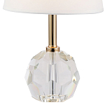 Настольная лампа с хрустальным основанием Manlio Round Crystal Lampshade Table Lamp варинант исполнения - 2 | Loft Concept в Санкт-петербурге