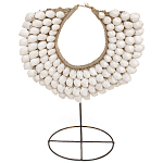 Этническое ожерелье из ракушек на подставке White Shells Necklace варинант исполнения - 1 | Loft Concept в Санкт-петербурге