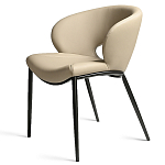 Стул обеденный кремовый из экокожи Futuristic Chair варинант исполнения - 1 | Loft Concept в Санкт-петербурге