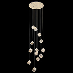 Люстра каскадная с мозаичным хрустальным оформлением Sparks of Crystal варинант исполнения - 3 | Loft Concept в Санкт-петербурге