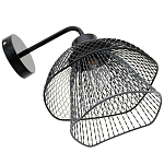 Бра с сетчатым металлическим абажуром Black Mesh Lampshade варинант исполнения - 4 | Loft Concept в Санкт-петербурге