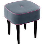 Квадратный мягкий пуф на черных ножках Winton Pouf Square варинант исполнения - 23 | Loft Concept в Санкт-петербурге