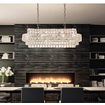 Люстра овальной формы хрустальная в неоклассическом стиле Majesty варинант исполнения - 8 | Loft Concept в Санкт-петербурге