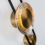 Бра со стеклянными плафонами в форме дисков Savio Brown Glass Disc Light варинант исполнения - 3 | Loft Concept в Санкт-петербурге