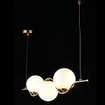 Люстра подвесная светодиодная Jagna 2 Gold and White варинант исполнения - 3 | Loft Concept в Санкт-петербурге